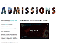 Tablet Screenshot of admissionsdocumentary.com